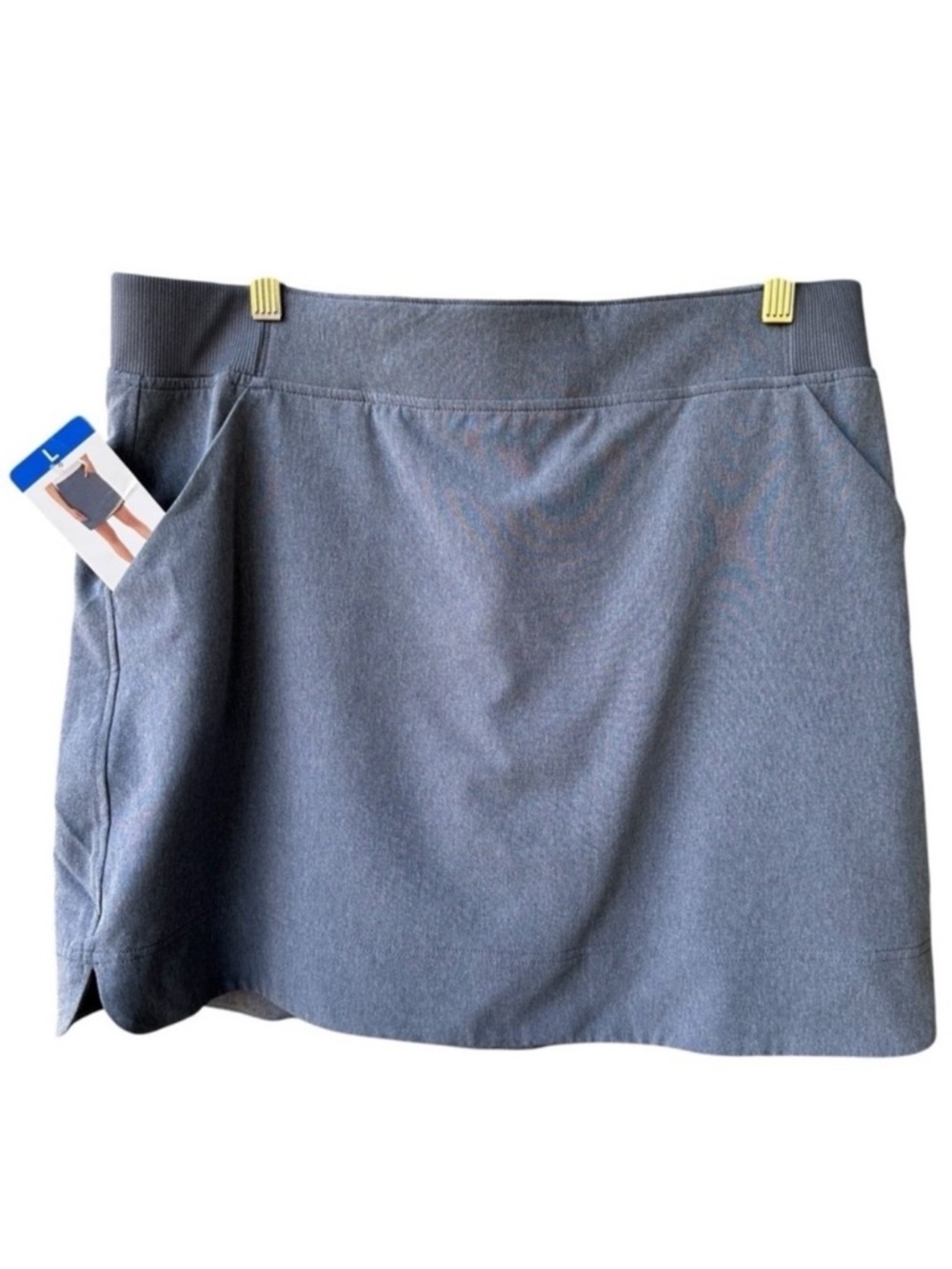 32 Degrees Skirt Active Skort Heather Hero Navy Blue Preppy Casual Sz Large NWT